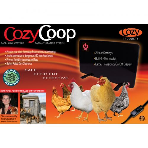  Cozy Products Cozy Coop Chicken Coop Heater, 200-Watt, #1 Best Seller, Safe Radiant Space Heater