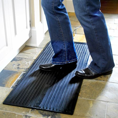  Cozy Products Electric Foot Warmer Mat-Heated Rubber Pad, Small Portable Floor Heater, for Home, Office, Garage, Car Use, 120 Volts, 8 lbs, 36.5 x 16 x 0.25, Black