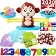 [아마존베스트]CozyBomB Monkey Balance Counting Toys Games - Math Educational Toddler STEM Toy for 3 4 5 Years Old Age Kindergarten - Number Learning Material for Boys and Girls