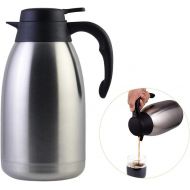 [아마존베스트]CozyKit Stainless Steel Thermal Coffee Carafe Double Walled Vacuum Tea Carafe 2 Liter Insulated Coffee Thermos, Water & Beverage Dispenser Premium Grade Thermal Pitcher with Lid