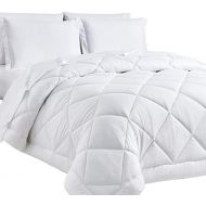 [아마존베스트]CozyLux Twin Bed in a Bag Comforter Sets with Comforter and Sheets 5 Pieces for Girls and Boys White All Season Bedding Sets with Comforter, Pillow Sham, Flat Sheet, Fitted Sheet a