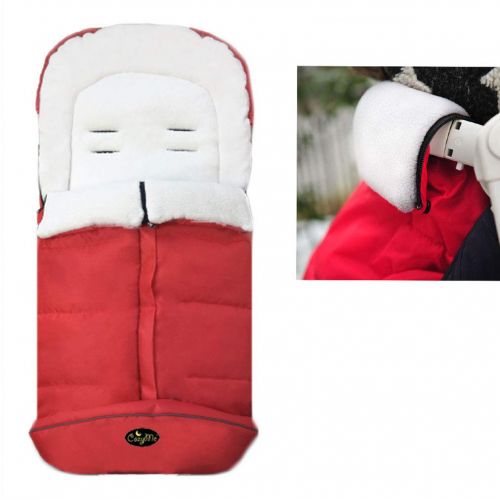 CozyMe Baby Sleeping Bag, Unisex Comfort Sleeping Sack, Soft Anti-Kicking Sleeping Nest, Wearable Stroller Blanket, Washable Footmuff Foldable with Strollers,Red