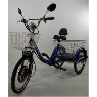 CozyTrikes.com CozyTrike, adult electric tricycle in blue