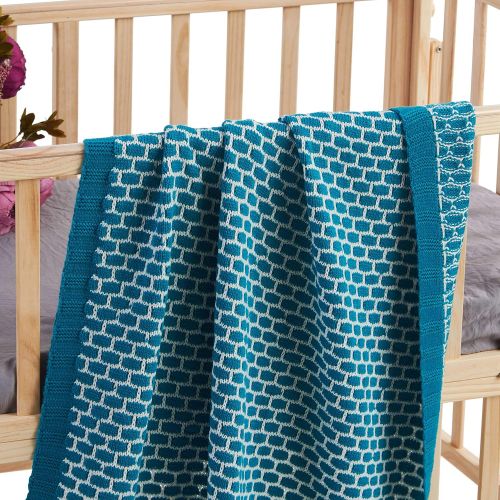  Cozyholy Elegant Knit Blankets Soft Fancy Baby Throw for Cribs Neutral Stroller Cover for Girls Boys,...