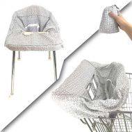 [아마존베스트]Cozyin Baby Waterproof 2-in-1 Shopping Cart & Baby High Chair Seat Covers with Portable Carry Bag | Machine...