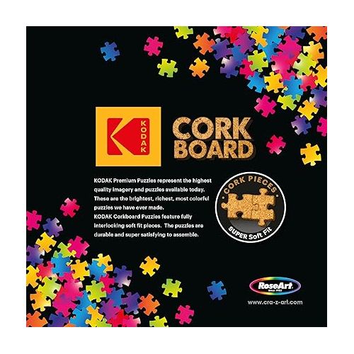  RoseArt - Kodak Premium Cork - Coffee - 1000 Piece Jigsaw Puzzle for Adults