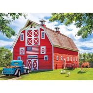 RoseArt - Kodak Premium - Pretty Red Barn - 1000 Piece Jigsaw Puzzle for Adults