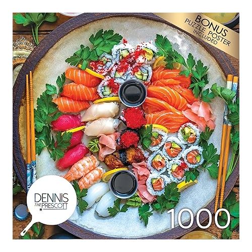  RoseArt - Dennis Prescott - So Good Sushi - 1000 Piece Jigsaw Puzzle for Adults