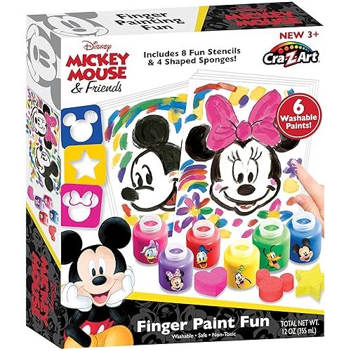  Disney Cra-Z-Art Minnie Mouse & Friends Finger Paint Fun by Cra-Z-Art - Amazon Exclusive, 1 Count (Pack of 1)