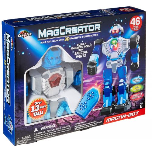  Cra-Z-Art Magcreator Mag Bot Robot 46 Piece MagCreator Robot Set,,