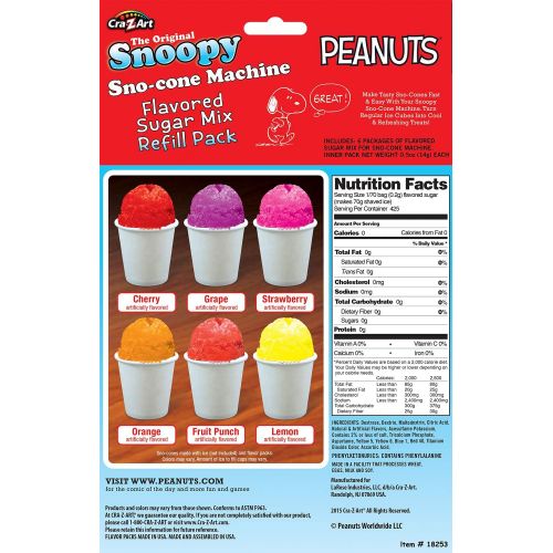  [아마존베스트]Cra-Z-Art Snoopy Snow Cone Maker Refill 3 oz