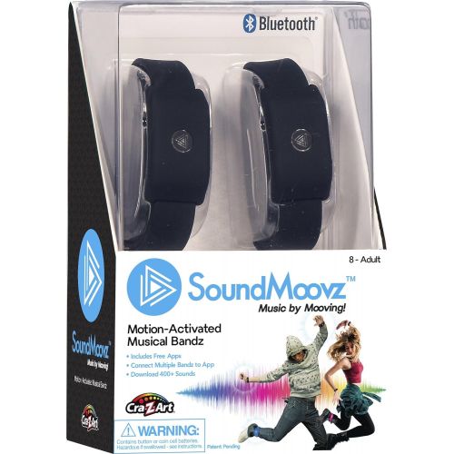  [아마존베스트]Cra-Z-Art SoundMoovz Musical Bandz, Motion-Activated, Bluetooth Music player  Black