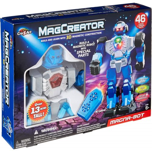  Cra-Z-Art Magcreator Mag Bot Robot 46 Piece MagCreator Robot Set,,