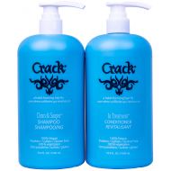 Crack CRACK HAIR FIX Clean & Soaper Shampoo and In-Treatment Conditioner Set with pumps, 33.8 Ounce