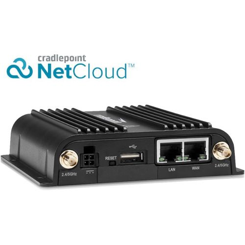  Cradlepoint 1-yr NetCloud Essentials for Mobile Routers with support and IBR900 router with WiFi (600Mbps modem), no AC power supply or antennas