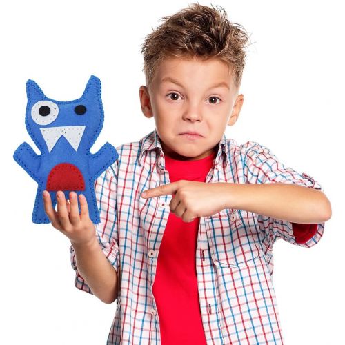  [아마존베스트]CraftLab Little Monsters Beginners Sewing Craft Kit for Kids (Ages 7 to 12)