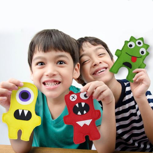  [아마존베스트]CraftLab Little Monsters Beginners Sewing Craft Kit for Kids (Ages 7 to 12)