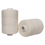 Crafteza Warp Thread for Weaving Loom - 1 Spool of 850 Yards 8/4 Warp Yarn 100% Cotton - Natural/Off White Color - Perfect Warping Thread for Weaving Tapestry Carpet Rug Blankets and Other