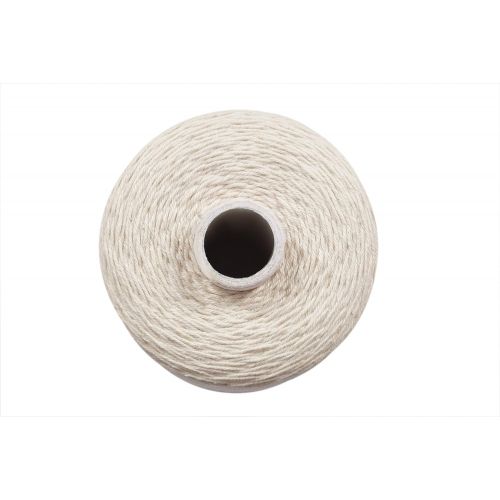  Crafteza Warp Thread for Weaving Loom - 1 Spool of 850 Yards 8/4 Warp Yarn 100% Cotton - Natural/Off White Color - Perfect Warping Thread for Weaving Tapestry Carpet Rug Blankets and Other