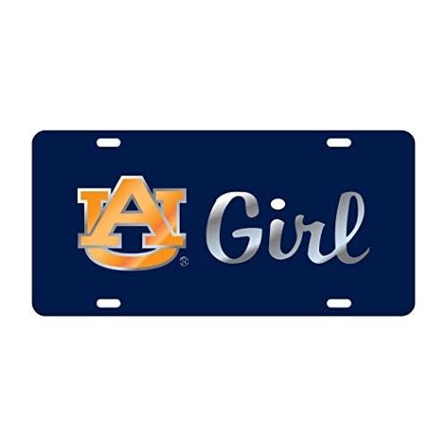  Craftique Auburn Tigers Mirrored AU Girl License Plate Tag