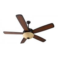Craftmade Ceiling Fan with Light LY52BNK5 Layton 52 Inch, Stainless Steel Frosted Glass