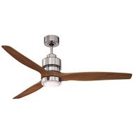 Craftmade K11256 Sonnet Ceiling Fan with Sonnet Walnut Blades and Integrated LED Light Kit, 52, Chrome