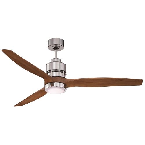  Craftmade K11256 Sonnet Ceiling Fan with Sonnet Walnut Blades and Integrated LED Light Kit, 52, Chrome