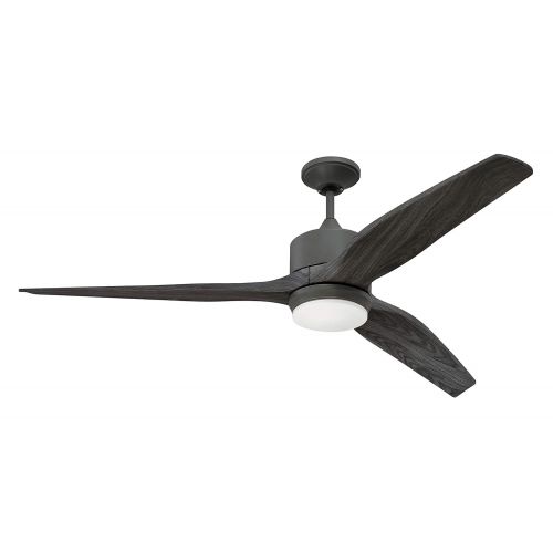  Craftmade K11289 Mobi 60 Outdoor Ceiling Fan with LED Lights and Remote, Aged Galvanized