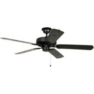 Craftmade Outdoor Ceiling Fan END52MBK5X All-Weather 52 Inch Fan for Patio, Matte Black