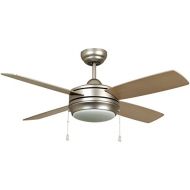 Craftmade Ceiling Fan with LED Light LAV44BP4LK-LED Laval 44 Inch Bedroom Fan, Brushed Pewter