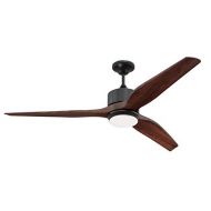 Craftmade K11291 Mobi 60 Outdoor Ceiling Fan with LED Lights and Remote, Oiled Light Bronze