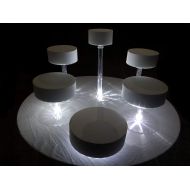 Crafts Central Multi Tier Cake Stand with White LED Lights (6 Tier Stand, WithOut Fountain)
