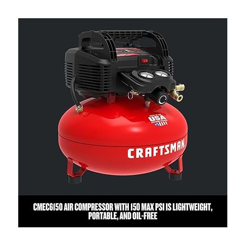  CRAFTSMAN Air Compressor Combo Kit, 1 Tool (CMEC1KIT18)