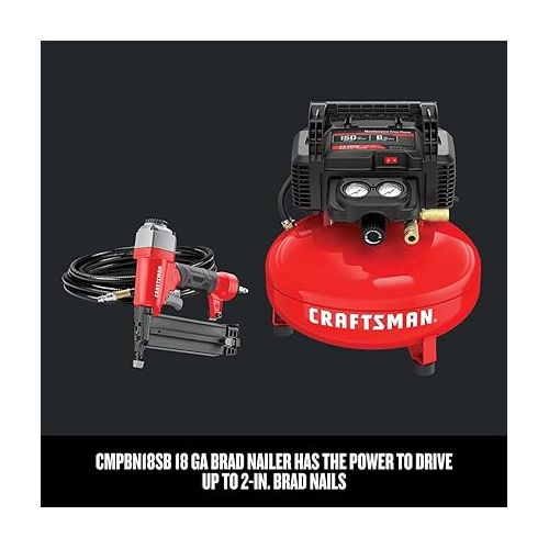  CRAFTSMAN Air Compressor Combo Kit, 1 Tool (CMEC1KIT18)