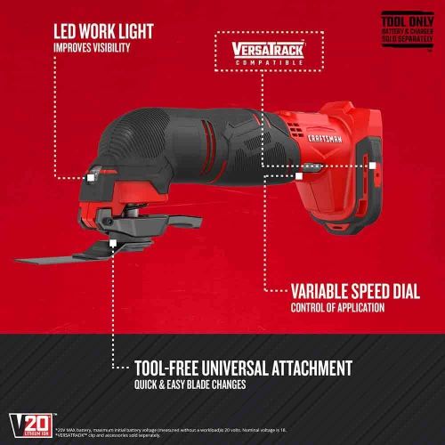  CRAFTSMAN V20 Cordless Drill Combo Kit, 7 Tool (CMCK700D2)