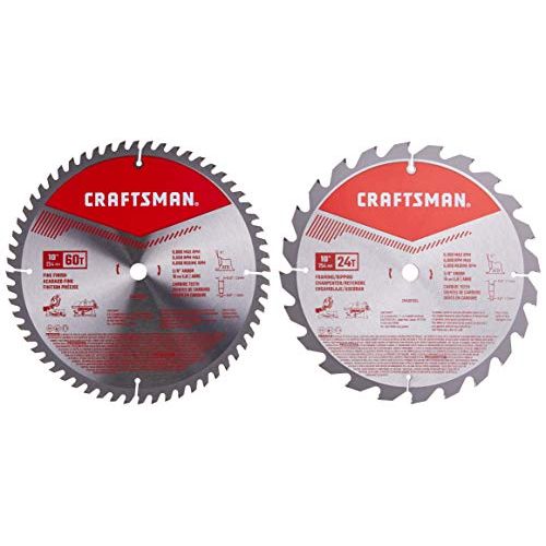  CRAFTSMAN 10-Inch Miter Saw Blade, Combo Pack (CMAS210CMB)