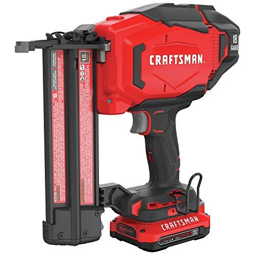  CRAFTSMAN V20 Cordless Brad Nailer Kit, 18GA (CMCN618C1)