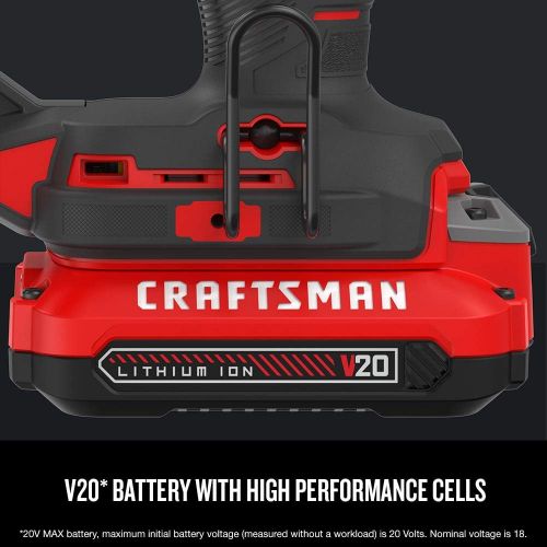  CRAFTSMAN V20 Cordless Brad Nailer Kit, 18GA (CMCN618C1)