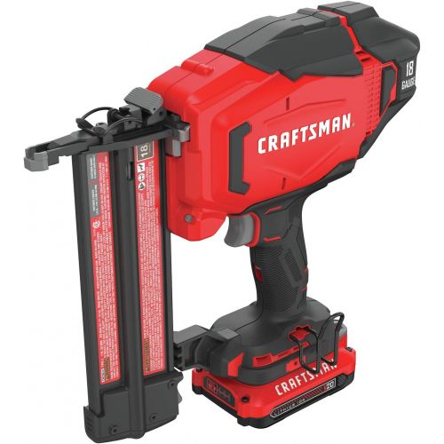  CRAFTSMAN V20 Cordless Brad Nailer Kit, 18GA (CMCN618C1)