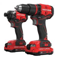 CRAFTSMAN V20 Cordless Drill Combo Kit, 2 Tool (CMCK210C2)