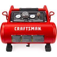 [아마존베스트]Craftsman Air Compressor, 3 Gallon 1.5 HP Max 155 Psi Pressure Oil-Free Portable, Red- CMXECXA0200341