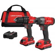 [아마존베스트]CRAFTSMAN V20 Cordless Drill Combo Kit, 2 Tool (CMCK200C2)