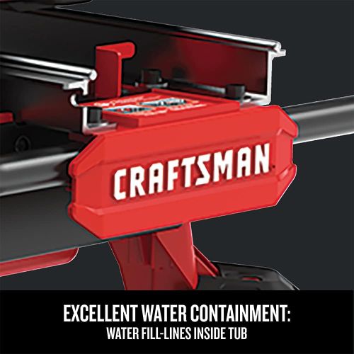  [아마존베스트]CRAFTSMAN 20V MAX Table Saw, Compact Sliding, Top Tile, 7-Inch (CMCS4000M1)