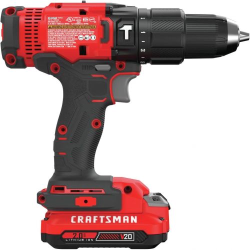  CRAFTSMAN V20* Cordless Hammer Drill Kit (CMCD711C2)