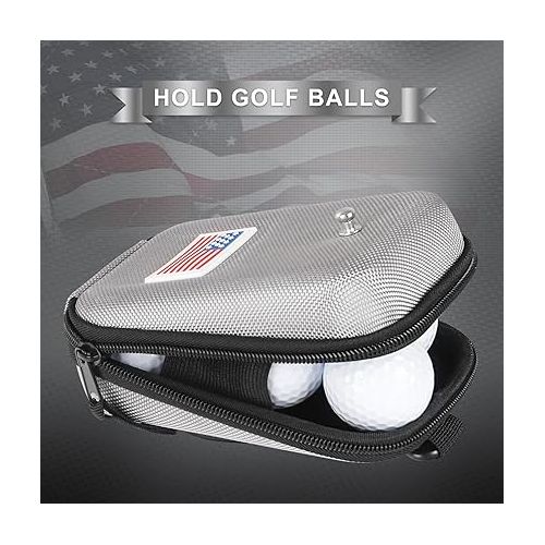  Craftsman Golf Rangefinder Case USA Flag Hard Shell for Tectectec Callaway, Universal Range Finder Carry Bag