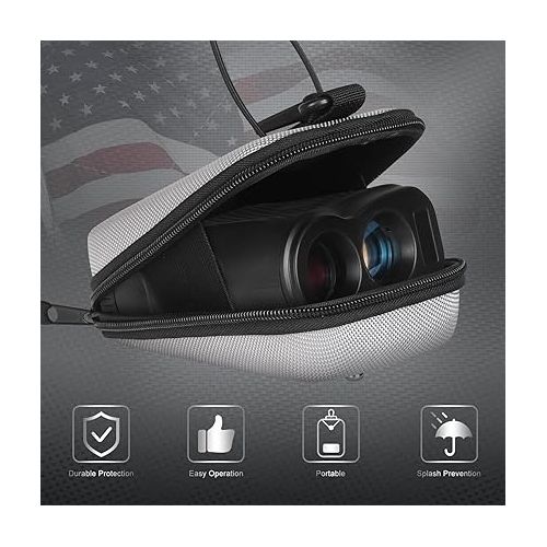  Craftsman Golf Rangefinder Case USA Flag Hard Shell for Tectectec Callaway, Universal Range Finder Carry Bag