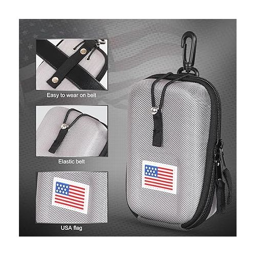  Craftsman Golf Rangefinder Case USA Flag Hard Shell for Tectectec Callaway, Universal Range Finder Carry Bag