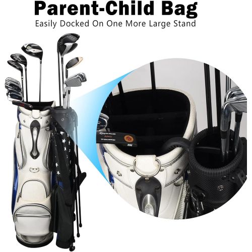  Craftsman Golf Lightweight Carry Sunday Bag with Stand Multicolor Perfect for Driving Range ,Par 3 Course