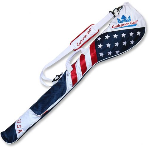  Craftsman Golf Stars and Stripes American USA US Flag Club Case Sunday Bag Red White Blue for 6-7 Clubs 49