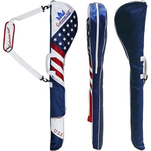  Craftsman Golf Stars and Stripes American USA US Flag Club Case Sunday Bag Red White Blue for 6-7 Clubs 49